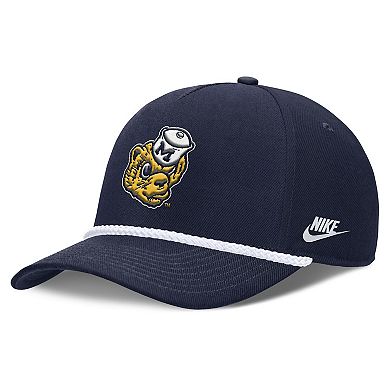 Unisex Nike Navy Michigan Wolverines 2026 Basketball Refresh 5-Panel Rope Rise Hat