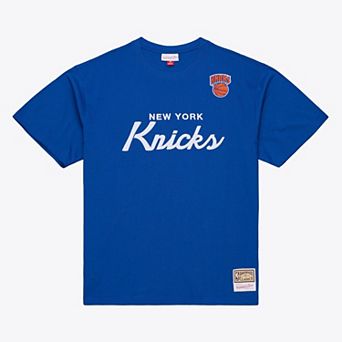 Men's Mitchell & Ness Blue New York Knicks Head Coach T-Shirt