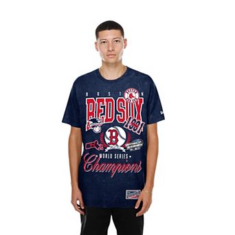 Men's New Era Navy Boston Red Sox Mineral Wash T-Shirt