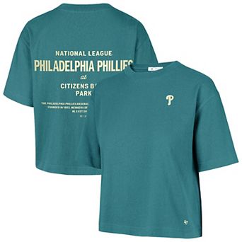 Women's '47 Teal Philadelphia Phillies Contemporary Basics Leon City T-Shirt