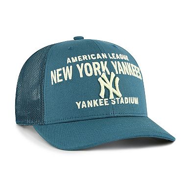 Men's '47 Teal New York Yankees Contemporary Hitch Adjustable Trucker Hat