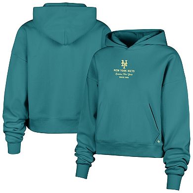 Women's '47 Teal New York Mets Contemporary Basics Anderson Foundation Hoodie