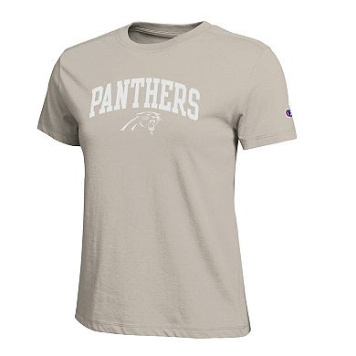 Women's Champion Light Brown Carolina Panthers Cocoa Butter T-Shirt
