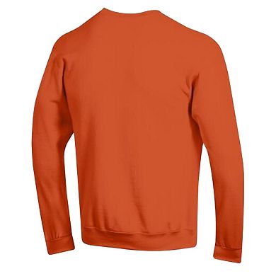 Men's Champion Orange Miami Dolphins Powerblend Fleece Sweatshirt