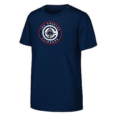 Youth Outerstuff Navy LA Clippers Primary Logo T-Shirt