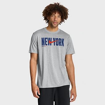 Men's Nike Heather Gray New York Mets Swoosh Legend Dri-FIT T-Shirt