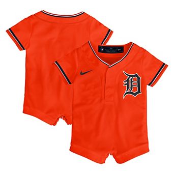 Infant Nike Orange Detroit Tigers Alternate Replica Romper Jersey