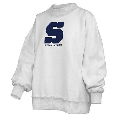 Women's Pressbox Heather Gray Penn State Nittany Lions Reversible Sweatshirt