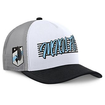 Men's Fanatics White Minnesota United FC On Deck A-Frame Trucker Adjustable Hat