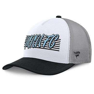 Men's Fanatics White Minnesota United FC On Deck A-Frame Trucker Adjustable Hat