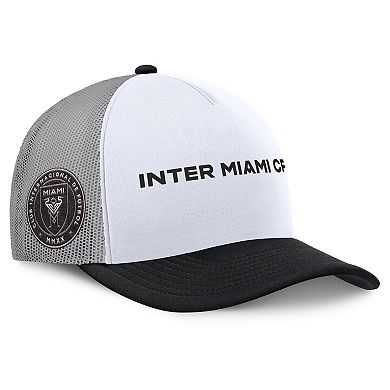 Men's Fanatics White Inter Miami CF On Deck A-Frame Trucker Adjustable Hat