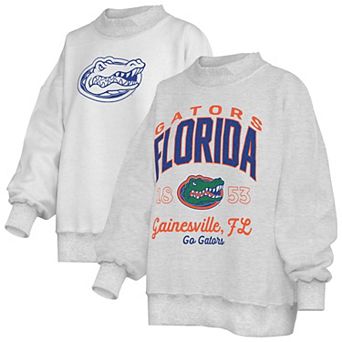 Women's Pressbox Gray Florida Gators Reversible Sweatshirt