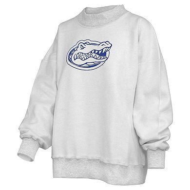 Women's Pressbox Gray Florida Gators Reversible Sweatshirt