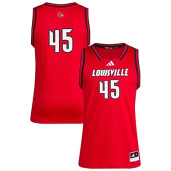 Men's adidas #45 Red Louisville Cardinals Replica Swingman Jersey
