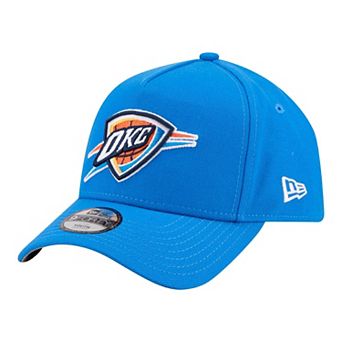 Youth New Era Blue Oklahoma City Thunder 9FORTY A-Frame Adjustable Hat