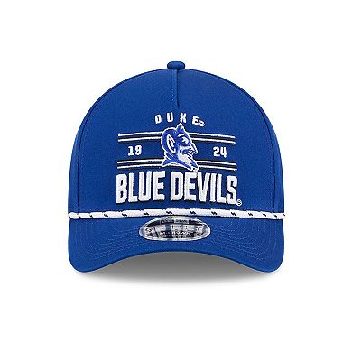 Men's New Era Royal Duke Blue Devils Historic March Madness 9FORTY M-Crown Adjustable Hat