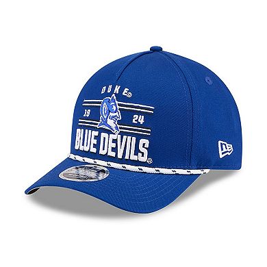 Men's New Era Royal Duke Blue Devils Historic March Madness 9FORTY M-Crown Adjustable Hat