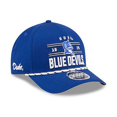 Men's New Era Royal Duke Blue Devils Historic March Madness 9FORTY M-Crown Adjustable Hat