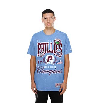 Men's New Era Light Blue Philadelphia Phillies Mineral Wash T-Shirt