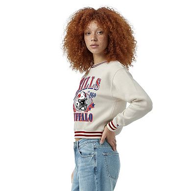 Women's Champion Cream Buffalo Bills Reverse Weave Fleece Sweatshirt