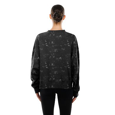 Women's New Era Black Pittsburgh Pirates Throwback Oversized Boxy Sweatshirt