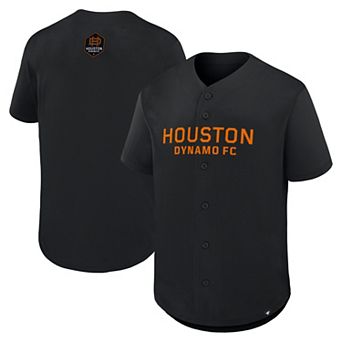 Men's Fanatics Black Houston Dynamo FC Maximum Intensity Button-Up Jersey