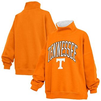 Women's Pressbox Tennessee Orange Tennessee Volunteers Oversized Mock Neck Sweatshirt