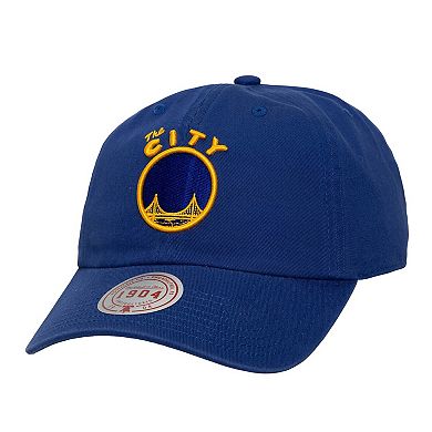 Men's Mitchell & Ness Navy Golden State Warriors Hardwood Classics 1904 Adjustable Hat