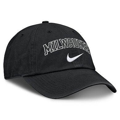 Men's Nike Black Milwaukee Brewers Primetime Club Adjustable Hat