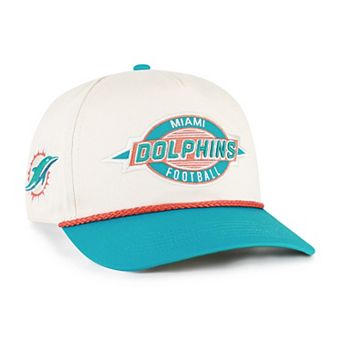 Men's '47 Natural Miami Dolphins Frame Out Two Tone Hitch Adjustable Hat