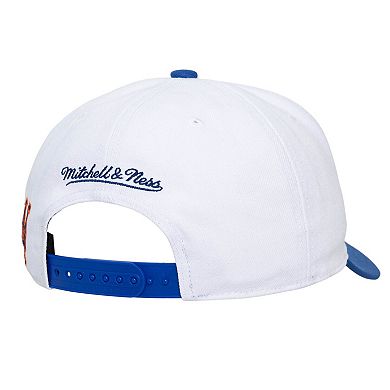 Unisex Mitchell & Ness White/Royal New York Mets XL Script Pro Crown Adjustable Hat