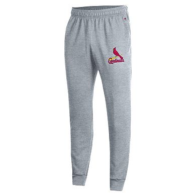 Men's Champion Heather Gray St. Louis Cardinals Powerblend Joggers