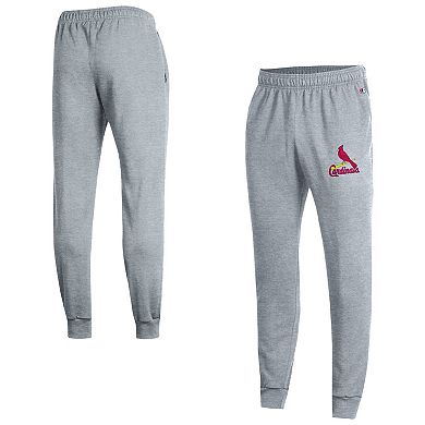 Men's Champion Heather Gray St. Louis Cardinals Powerblend Joggers