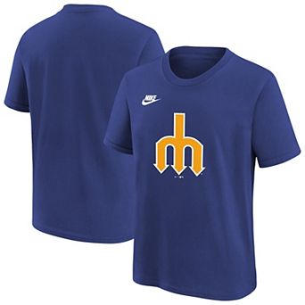 Youth Nike Royal Seattle Mariners Team Logo T-Shirt