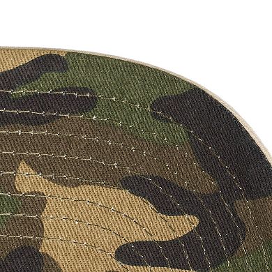 Unisex Mitchell & Ness Cream New York Mets Camo Logo Pro Crown Snapback Hat