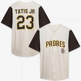 Men's Profile Cream/Brown San Diego Padres Big & Tall Two-Color Fashion Jersey