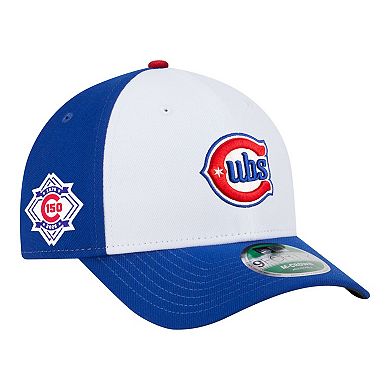 Men's New Era White/Royal Chicago Cubs 150th Anniversary 9FORTY M-Crown Adjustable Hat