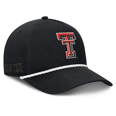 Men's Fanatics Black Texas Tech Red Raiders Undertone Rope Adjustable Hat