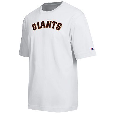 Men's Champion White San Francisco Giants All Star Arched Chenille Wordmark T-Shirt