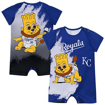 Newborn Outerstuff Blue Kansas City Royals Baby Mascot Bodysuit