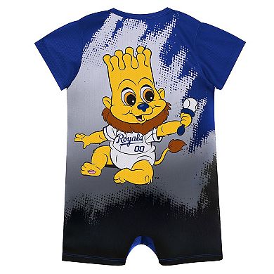 Newborn Outerstuff Blue Kansas City Royals Baby Mascot Bodysuit