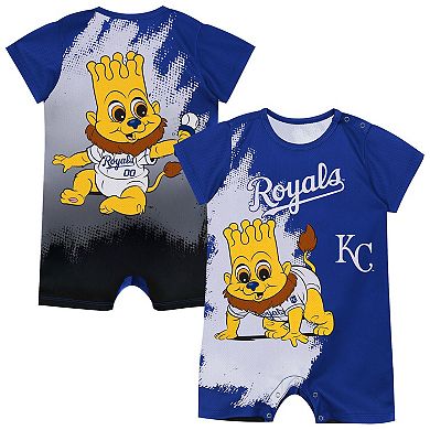 Newborn Outerstuff Blue Kansas City Royals Baby Mascot Bodysuit