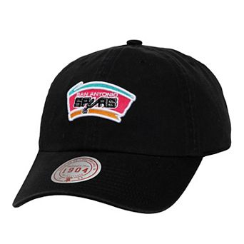 Men's Mitchell & Ness Black San Antonio Spurs Hardwood Classics 1904 Adjustable Hat