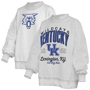 Women's Pressbox Heather Gray Kentucky Wildcats Reversible Sweatshirt
