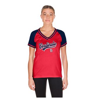 Women's New Era Red St. Louis Cardinals Gameday V-Neck T-Shirt