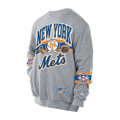 Men's New Era Gray New York Mets Sport Classics Sweatshirt