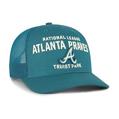 Men's '47 Teal Atlanta Braves Contemporary Hitch Adjustable Trucker Hat