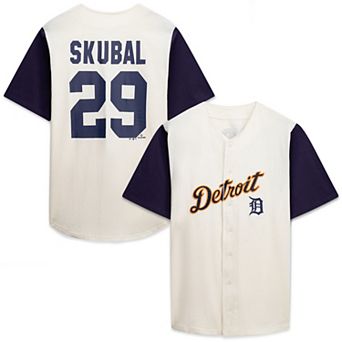 Men's Profile Cream/Navy Detroit Tigers Big & Tall Two-Color Fashion Jersey