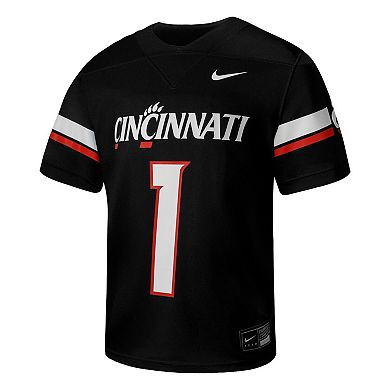 Youth Nike #1 Black Cincinnati Bearcats Football Game Jersey