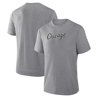 Men's Fanatics Heather Gray Chicago White Sox Play Tribute Tri-Blend T-Shirt